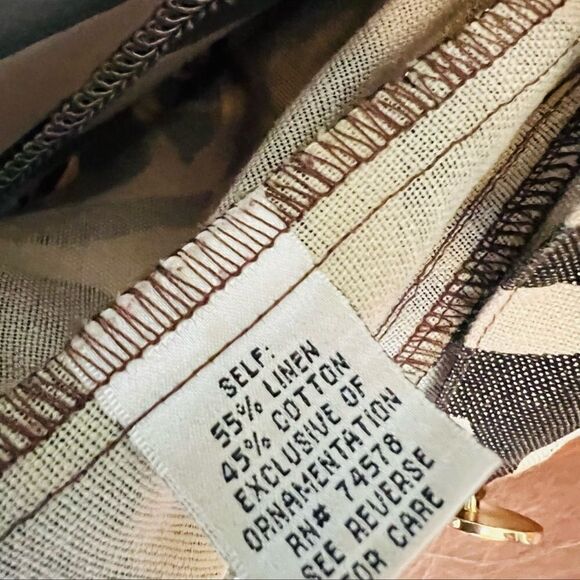 Cache Linen blend Beige and Tan Belted Jacket - Picture 11 of 11